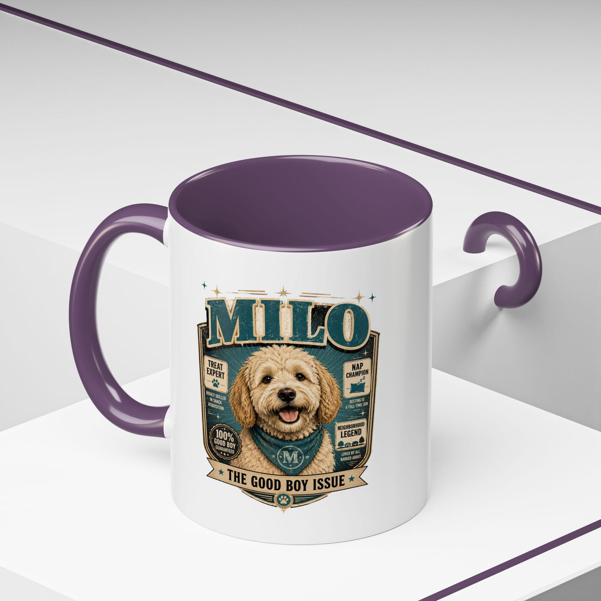 Milo Bailey Dog Dad Mom Accent Coffee Mug