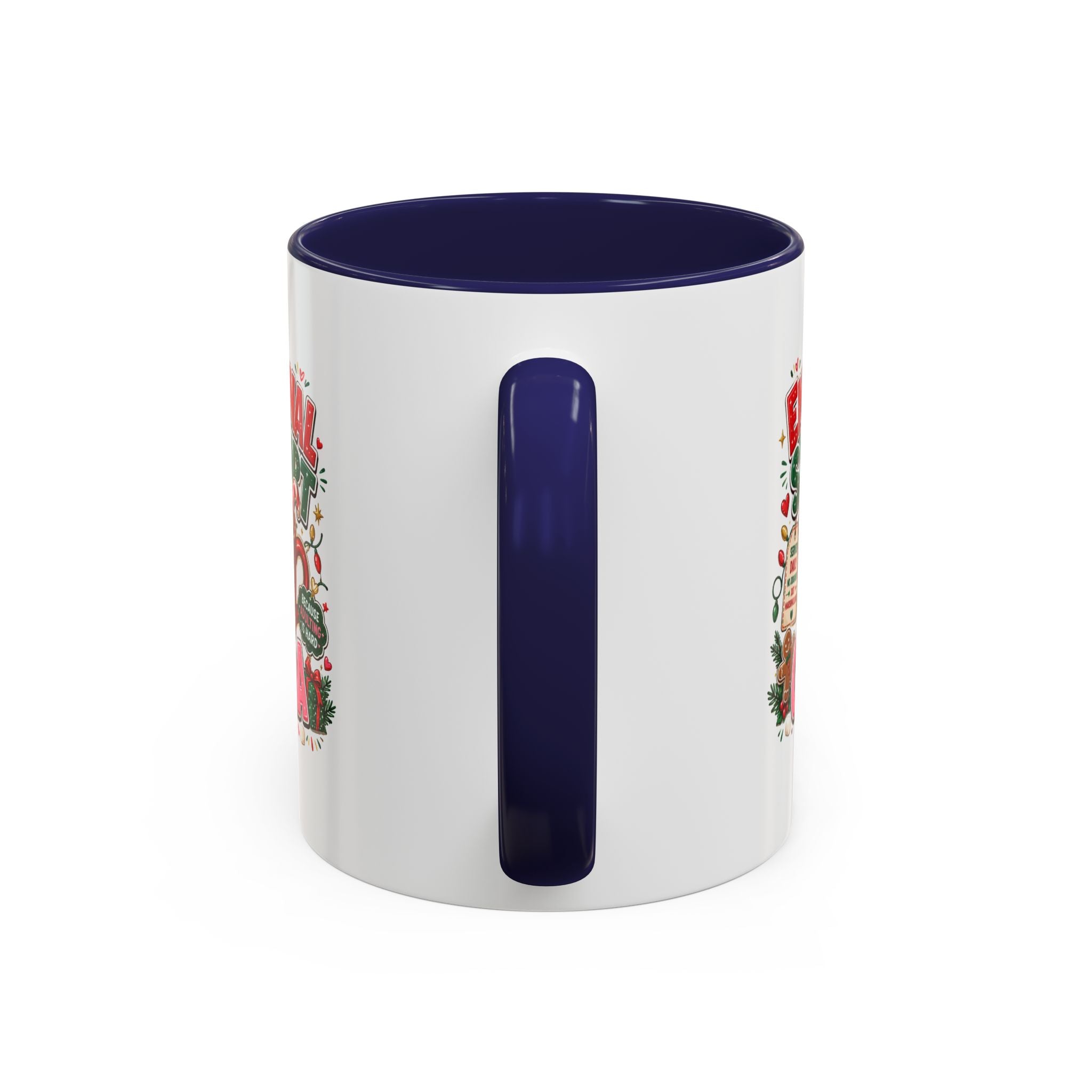 Modern Day Christmas  Emotional Support Cocoa Mug — Festive Hot Chocolate Christmas Coffee Cup (11/15oz)