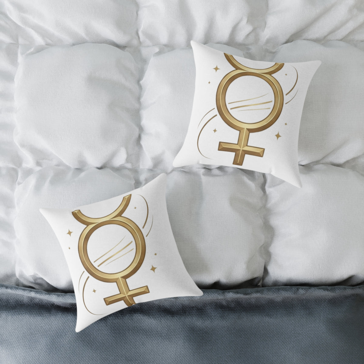 Astrological Virgo Zodiac Sign Square Poly Canvas Pillow