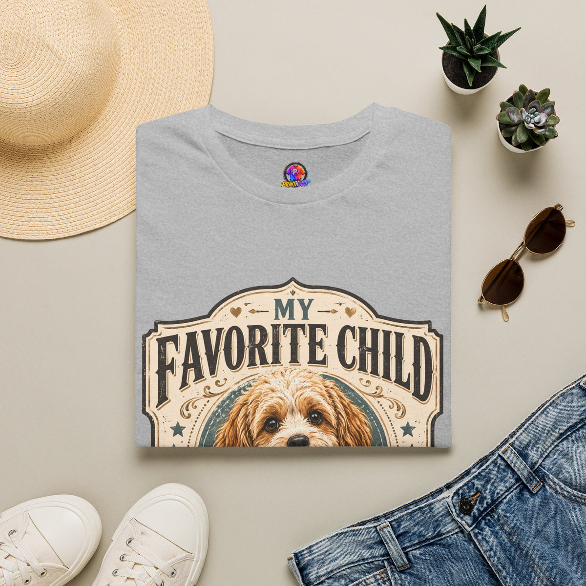 My Favorite Child Dog Mom Club T-Shirt — Cute Puppy Pet Lover Tee