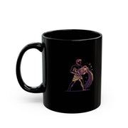 Aquarius Constellation Black Mug — Zodiac Water Bearer Astrology Coffee Cup