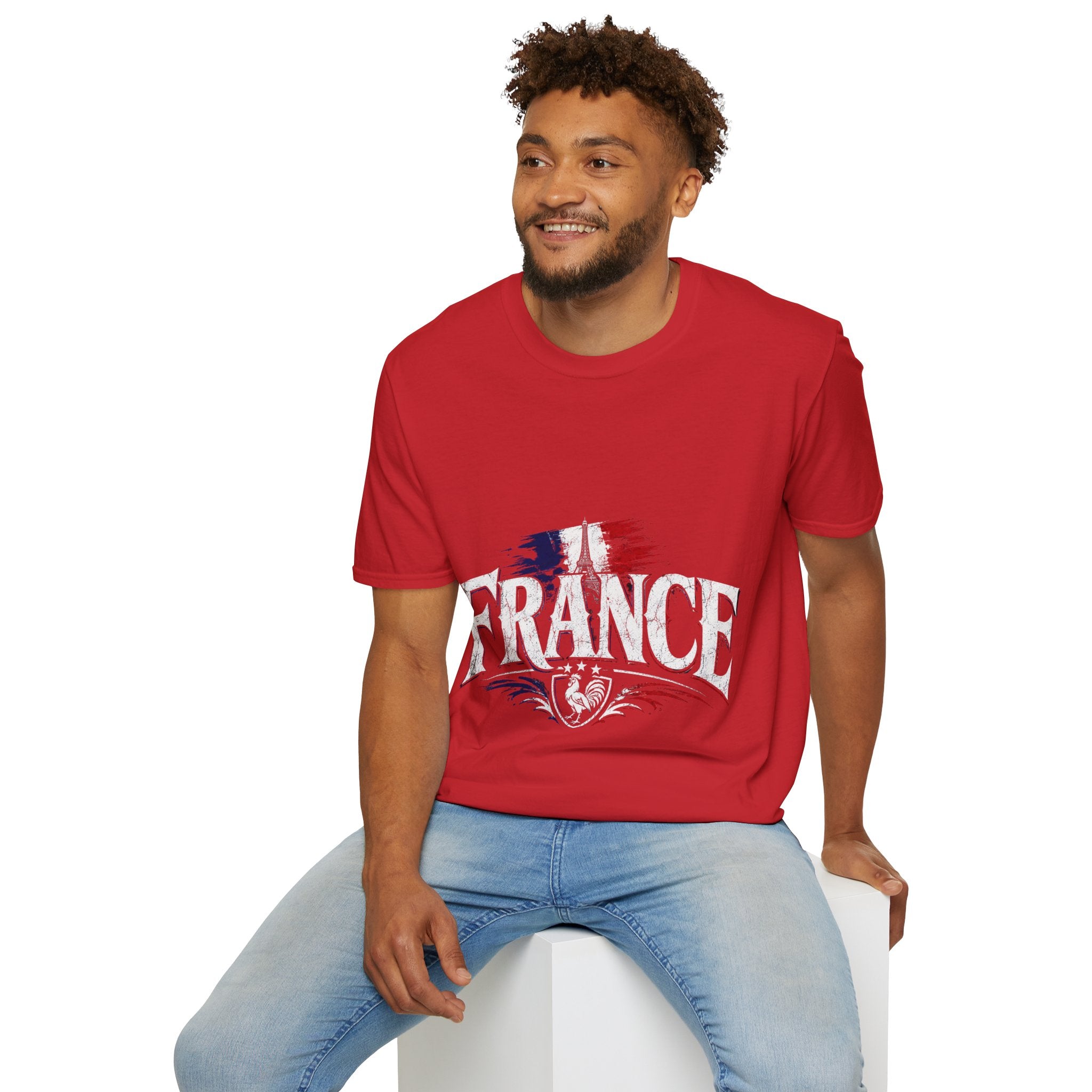 France Flag T-Shirt — Vintage Eiffel Tower French Pride Tee