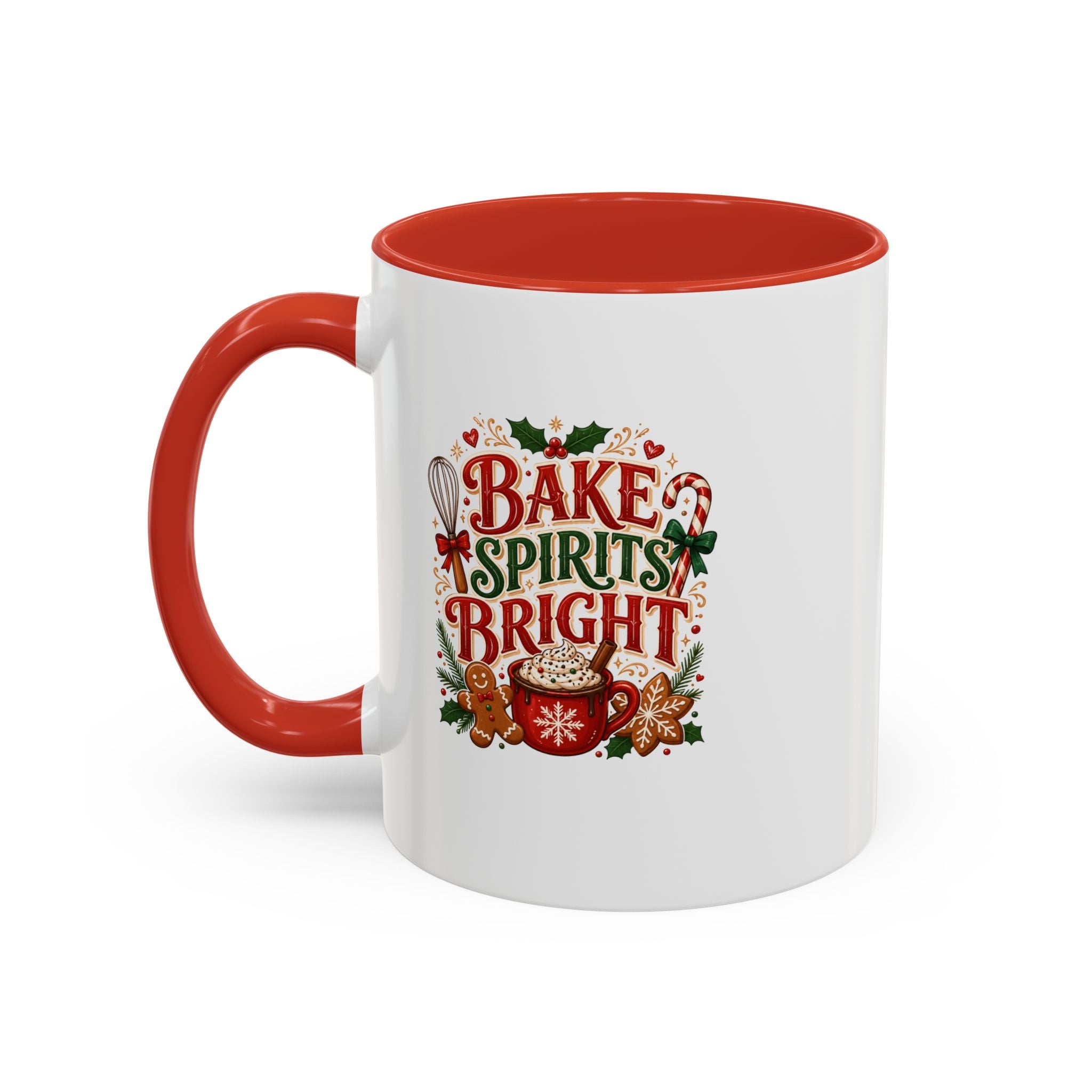 Bake Spirits Bright Coffee Mug — Christmas Baking Holiday Mug