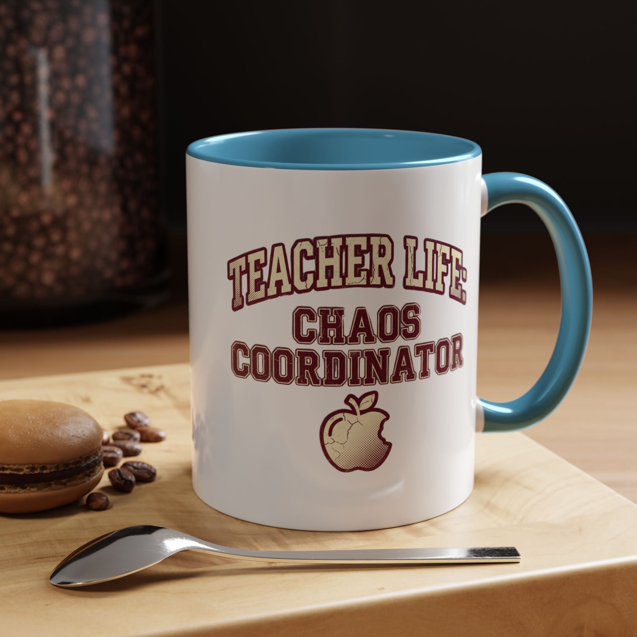 Funny Teacher Life Chaos Coordinator Coffee Mug — Accent Mug