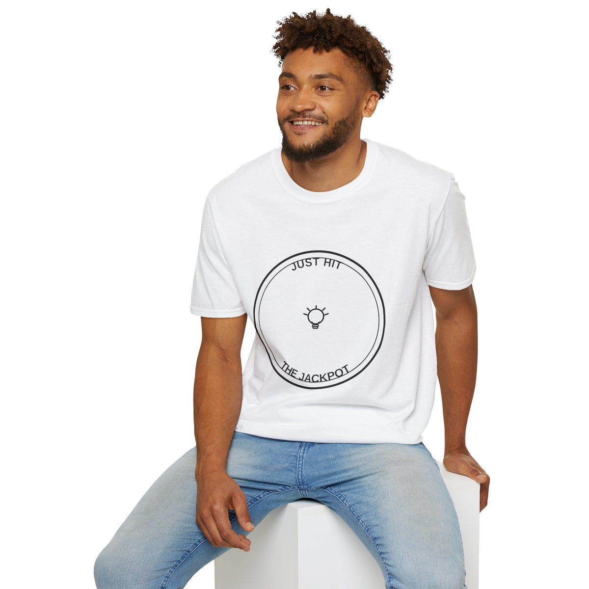 T-Shirt — "Just Hit the Jackpot" Minimal Sun Graphic Tee - Trending Now - August 2026