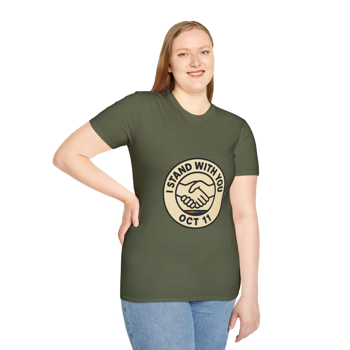 I Stand With You Oct 11 T‑Shirt — Solidarity Handshake Tee - Trending Now - October 2026
