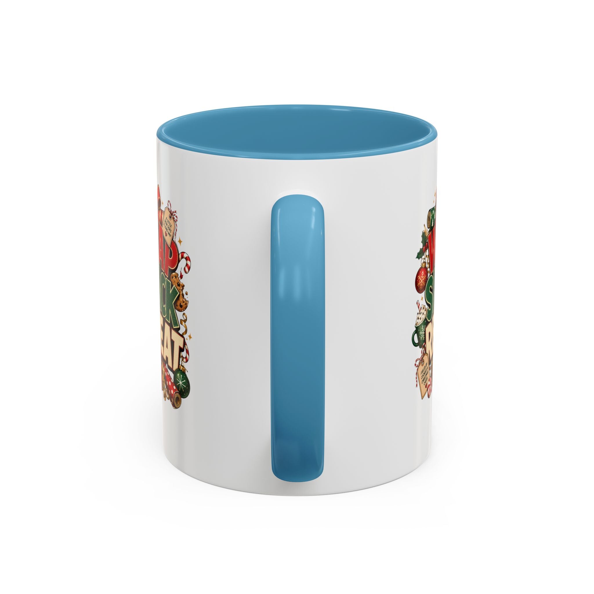 Wrap Snack Repeat Christmas Coffee Mug — Holiday Baking & Gift-Wrapping Mug