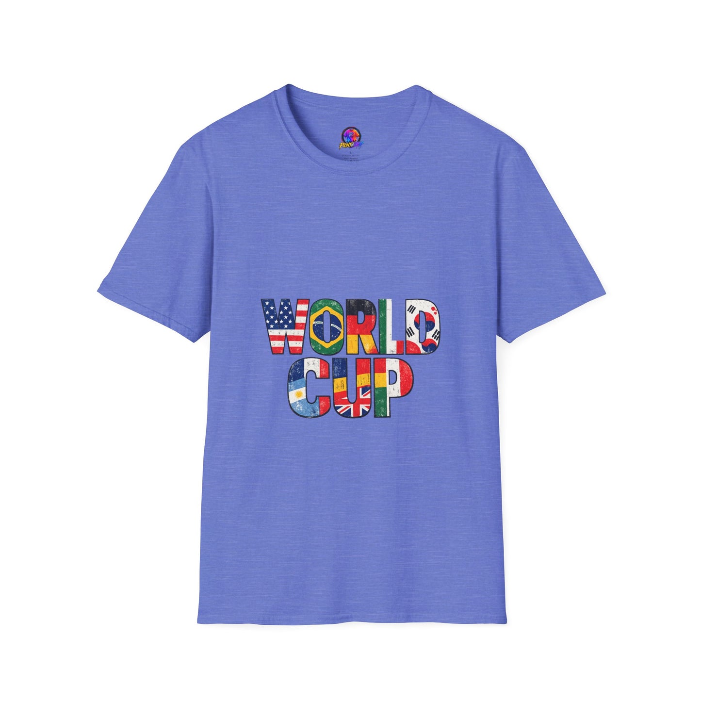 World Cup Flag Graphic T-Shirt — 'WORLD CUP' International Soccer Fans Tee