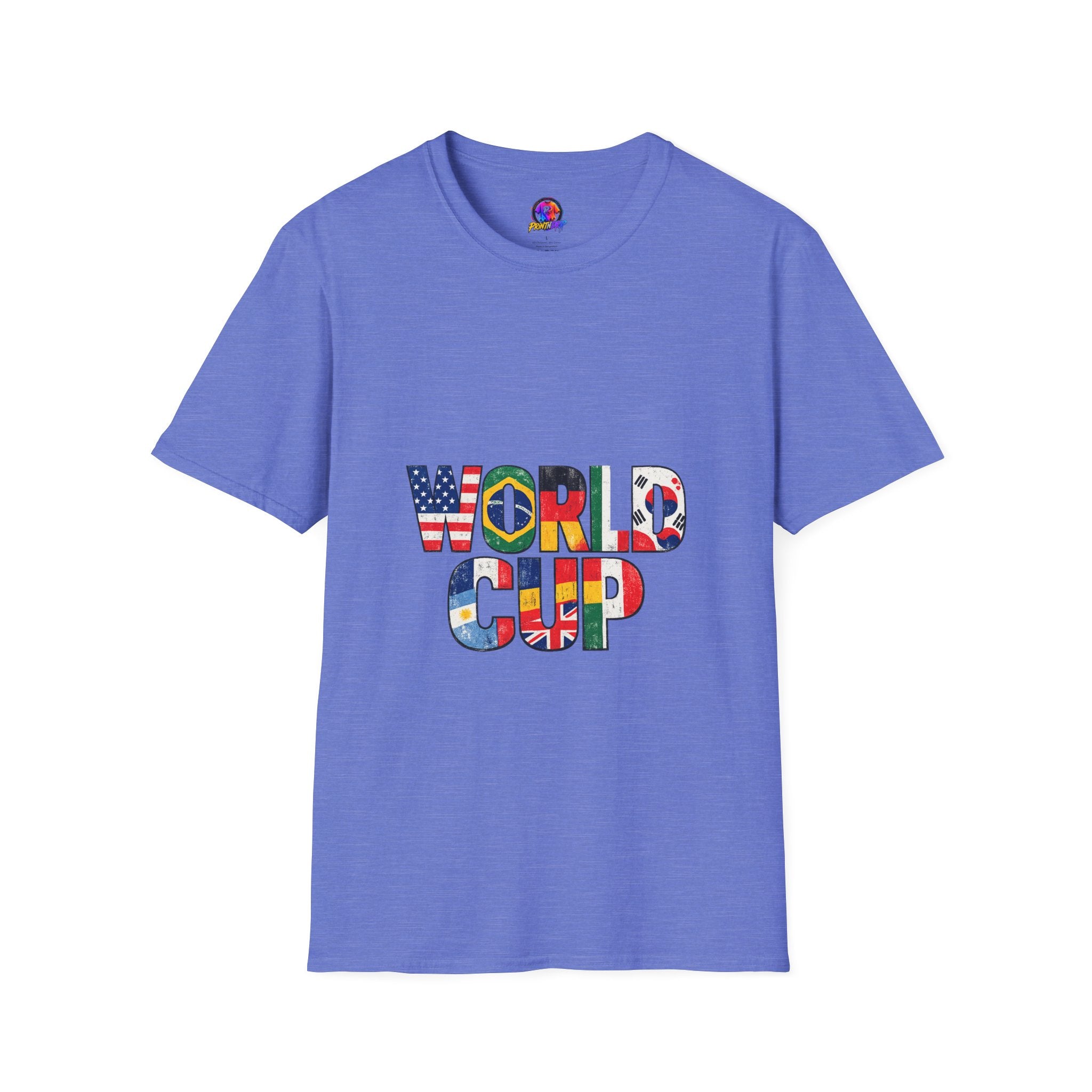 World Cup Flag Graphic T-Shirt — 'WORLD CUP' International Soccer Fans Tee
