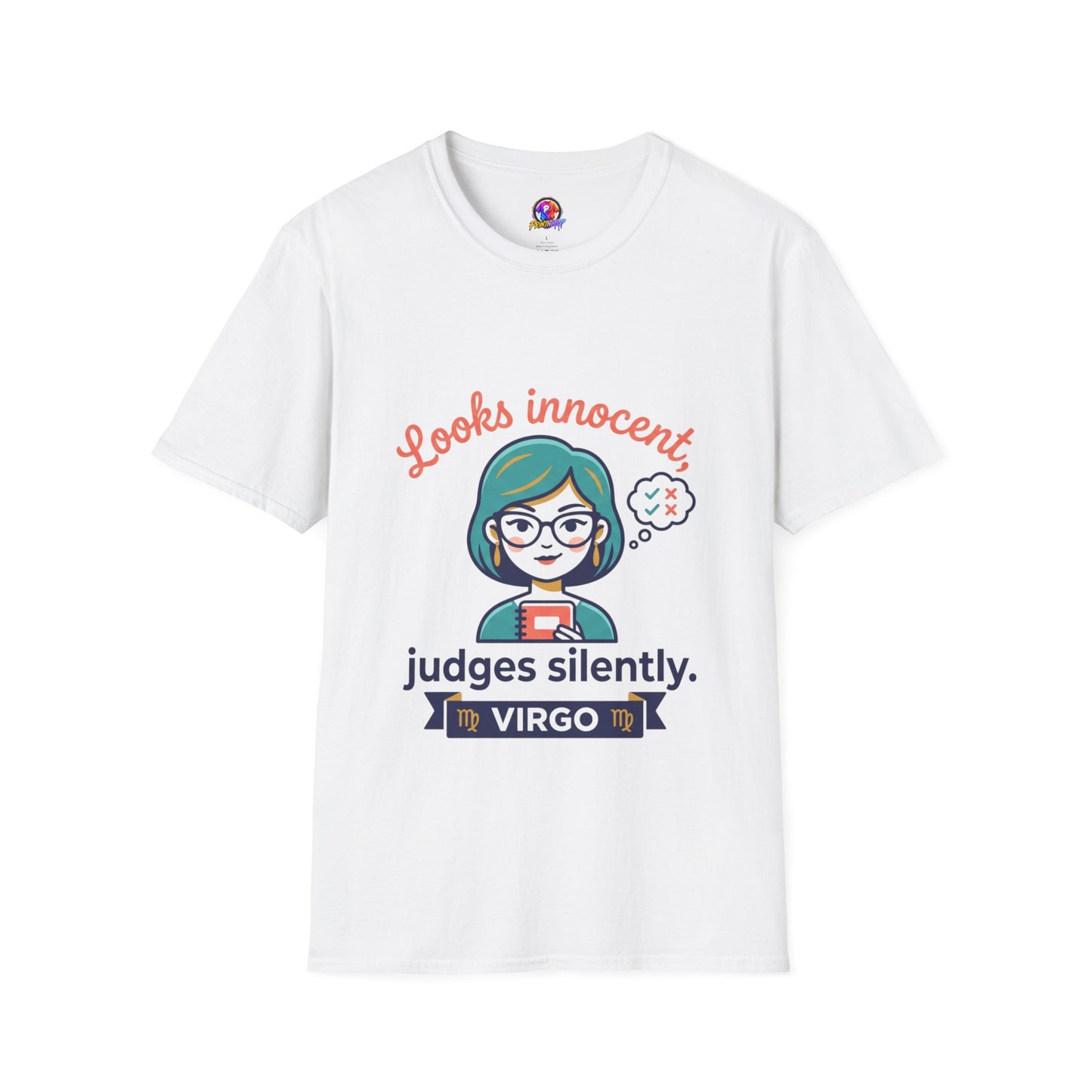 Looks Innocent Virgo T-Shirt — Funny Zodiac Graphic Tee for Virgo Women