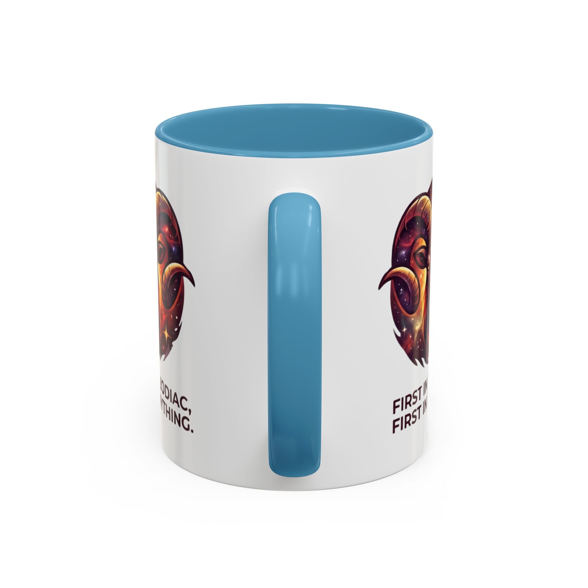 Aries Zodiac Coffee Mug — "First in the Zodiac, First in Everything" Accent Mug