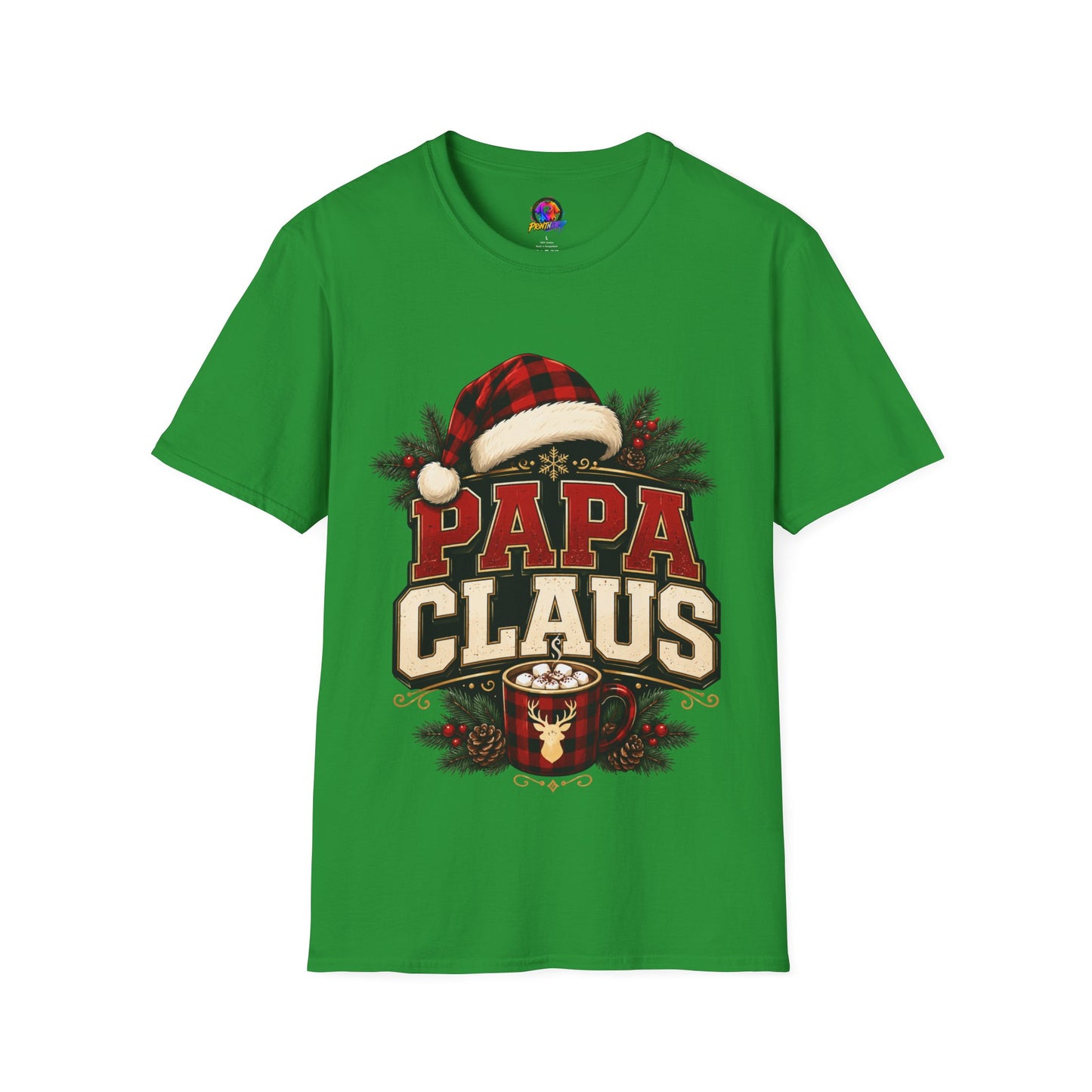Papa Claus T-Shirt — Festive Holiday Dad Christmas Tee