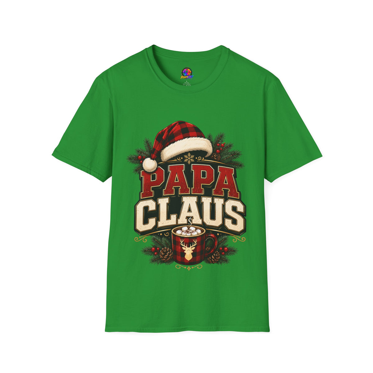 Papa Claus T-Shirt — Festive Holiday Dad Christmas Tee