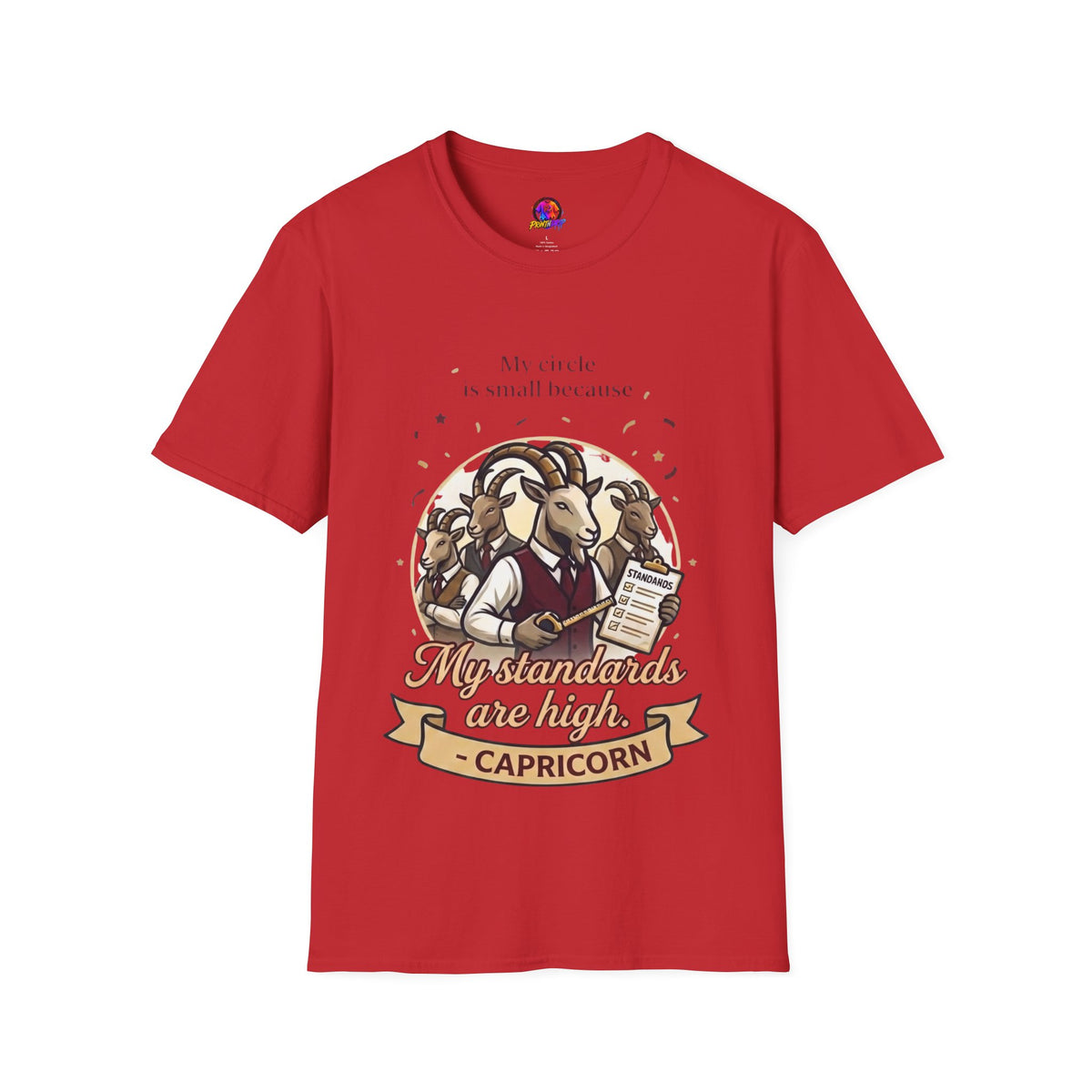 Capricorn Zodiac T-Shirt — "My Standards Are High" Astrology Tee