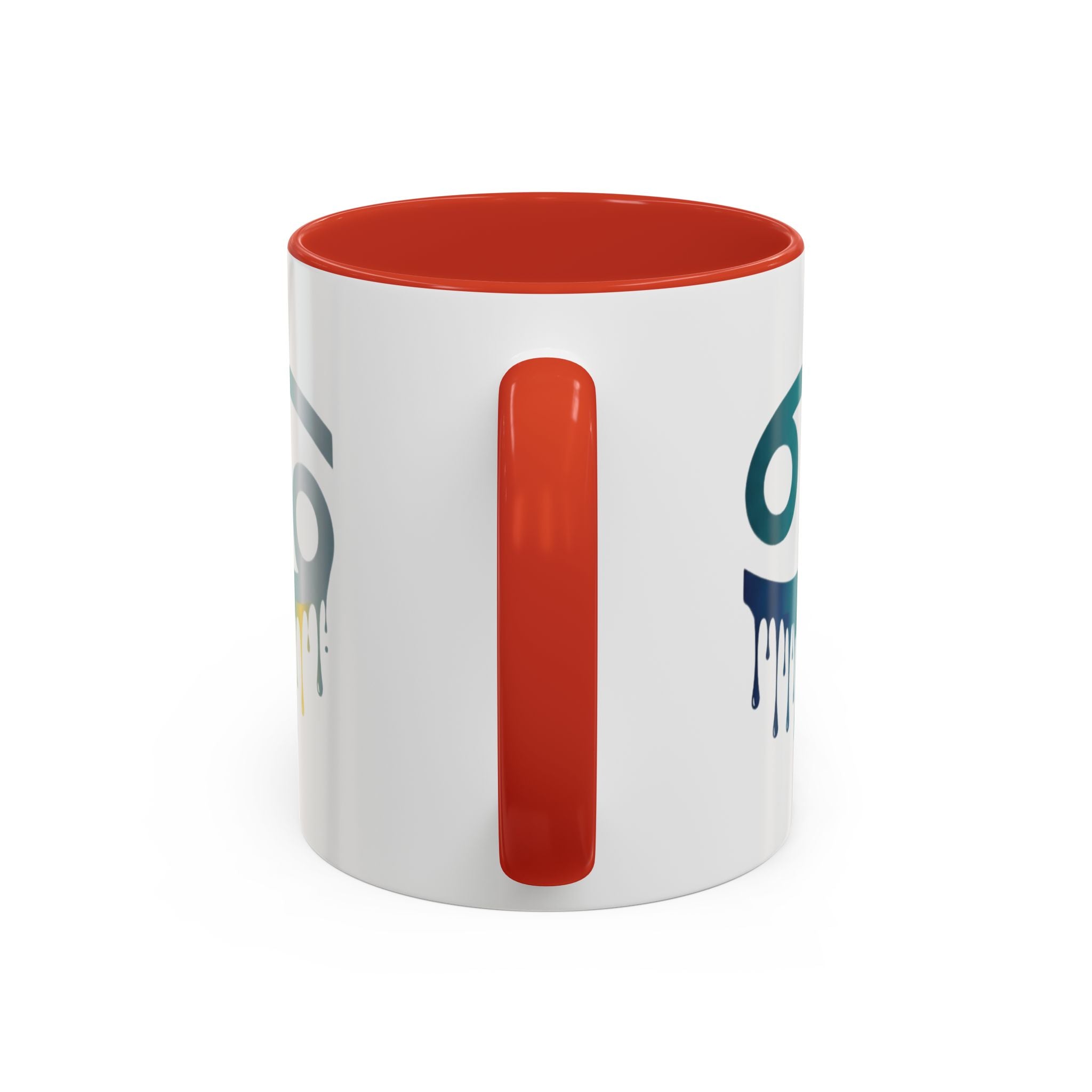 Cancer Zodiac Drip Accent Coffee Mug — Astrology Horoscope Gift