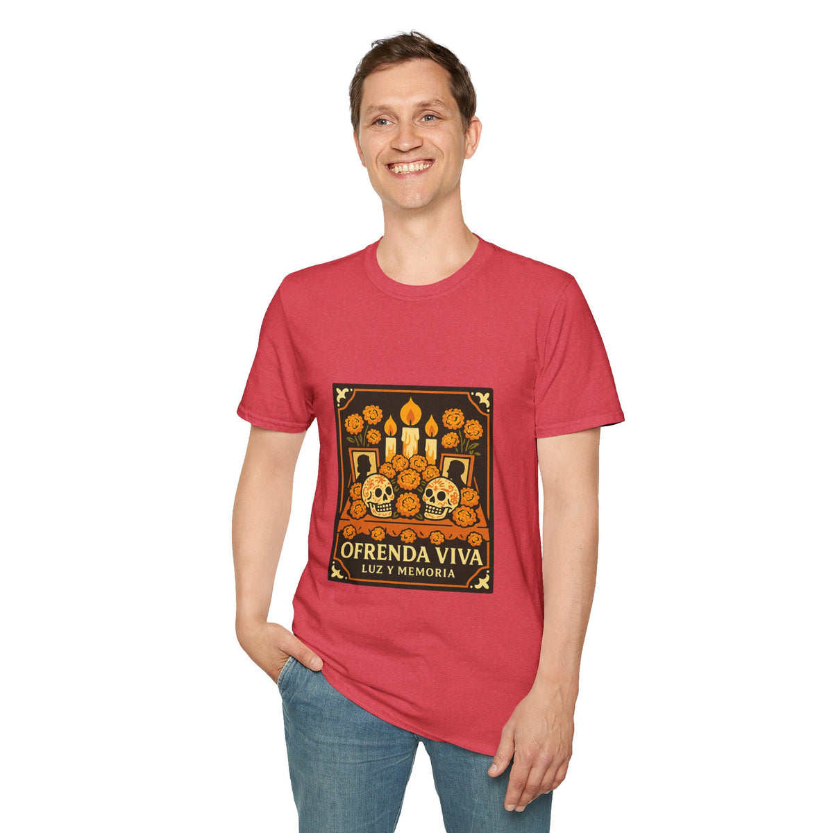 Day of the Dead T-Shirt — 'Ofrenda Viva' Calavera Altar Design - Trending Now - October 2026