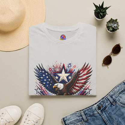 T-Shirt — Patriotic Eagle "250 Years Still Loud" American Flag Tee