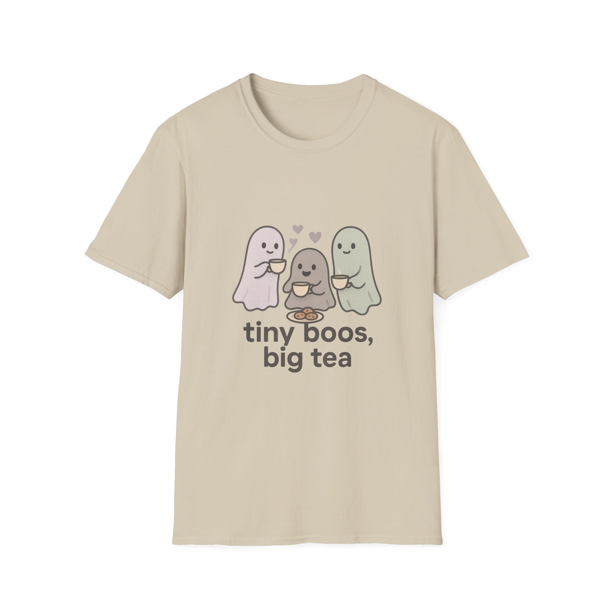 Cute Ghosts T-Shirt — “tiny boos, big tea” Cute Halloween Tee - Trending Now - August 2026