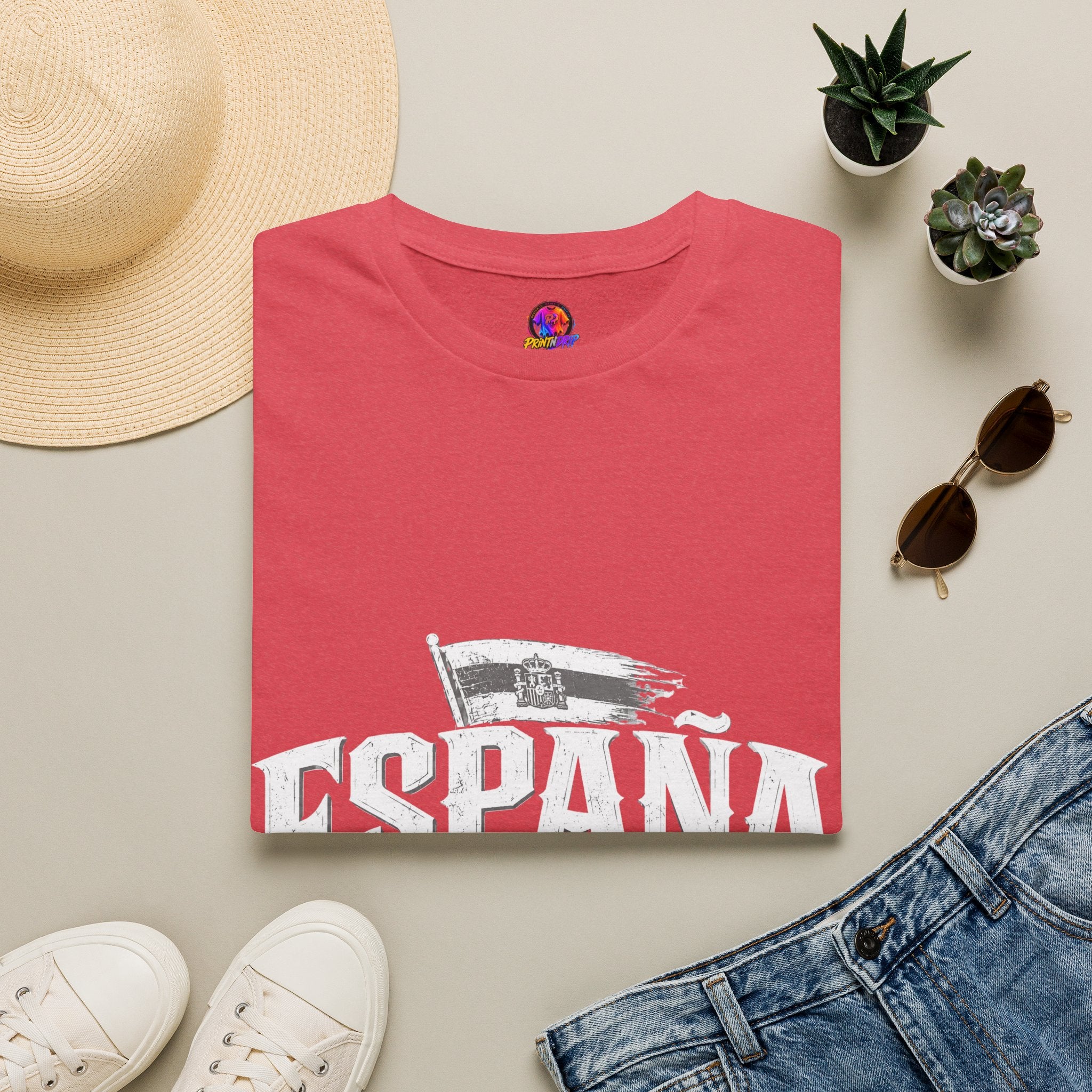 Spain Vintage T-Shirt — Retro Spanish Flag Tee