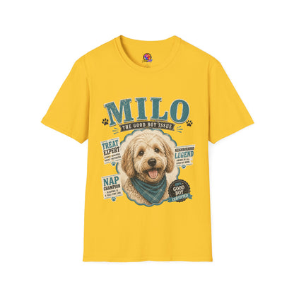 Milo "The Good Boy Issue" Dog Portrait T-Shirt