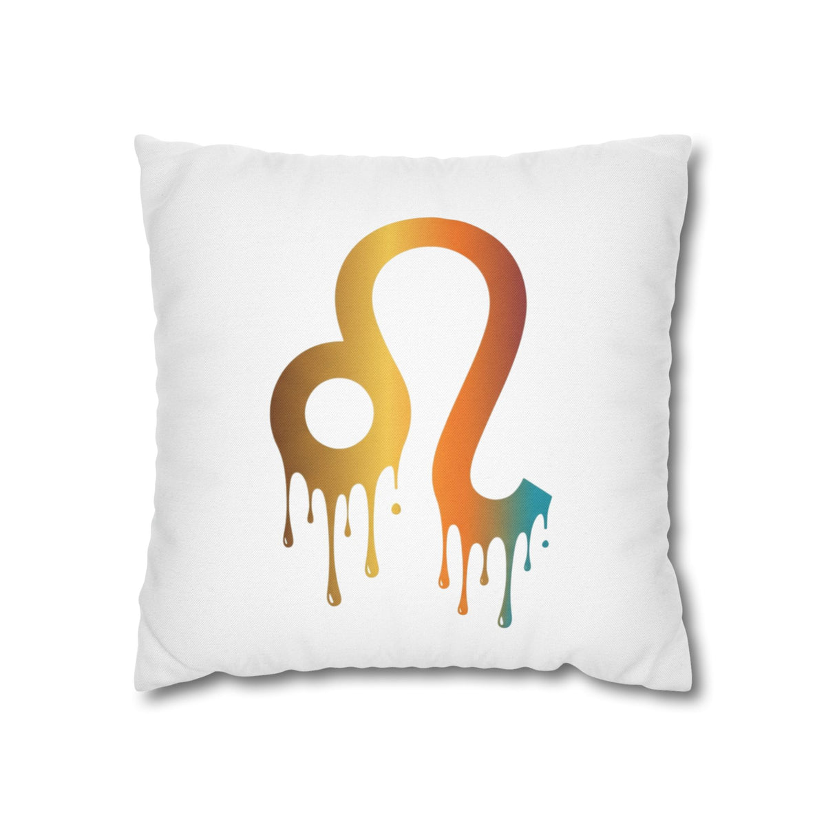 Leo Zodiac Drip Pillow – Gradient Astrology Throw Pillowcase