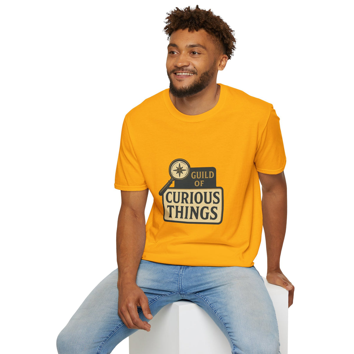 Curious Things T‑Shirt — Guild of Curious Vintage Badge Tee - Trending Now - August 2026