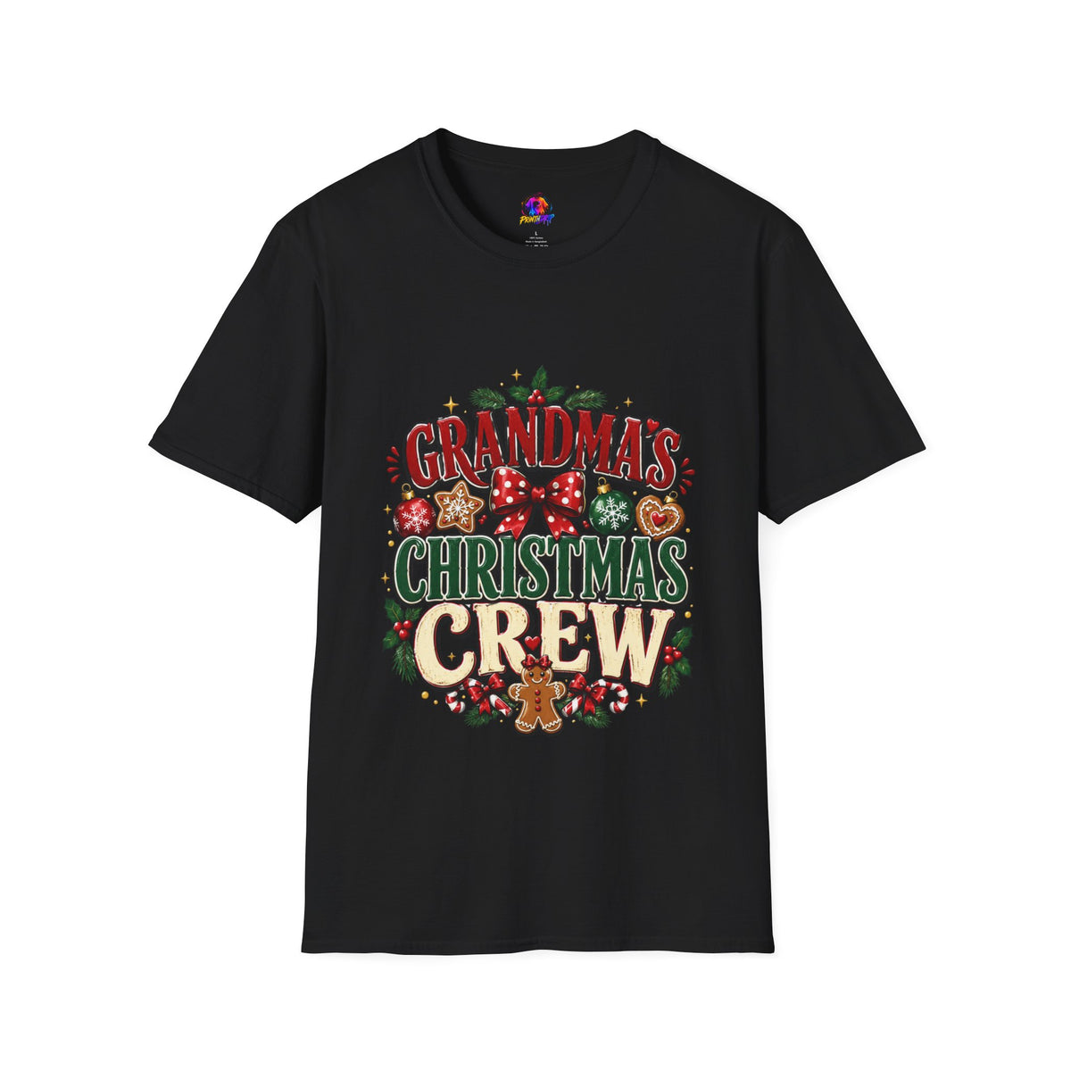 T-Shirt — Grandma's Christmas Crew Holiday Tee