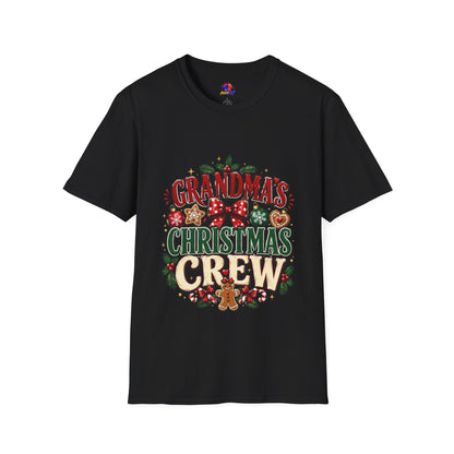 T-Shirt — Grandma's Christmas Crew Holiday Tee