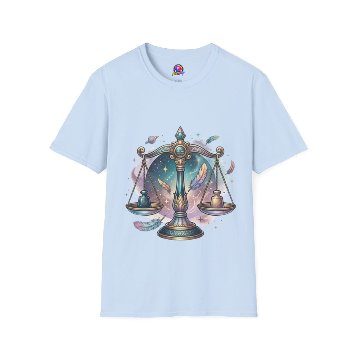 Libra Scales Zodiac T-Shirt — Celestial Astrology Graphic Tee