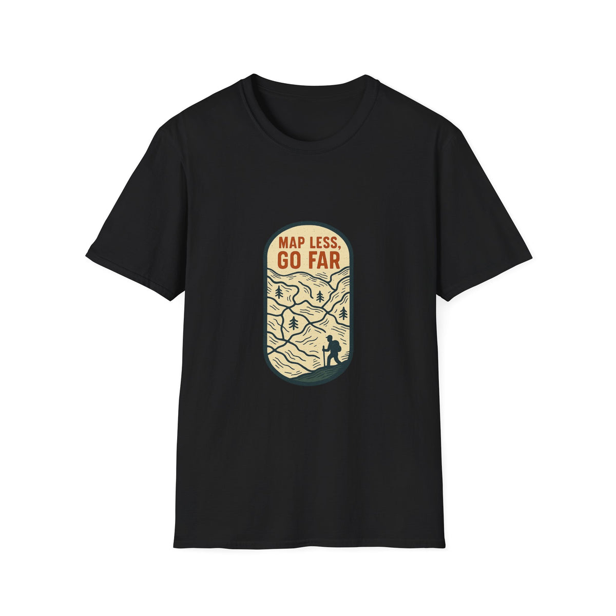 Map Less Go Far T‑Shirt — Vintage Adventure Travel Tee - Trending Now - August 2026