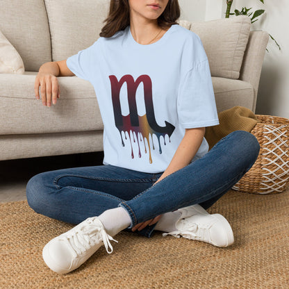 Scorpio Drip Symbol T-Shirt — Zodiac Scorpion Astrology Tee
