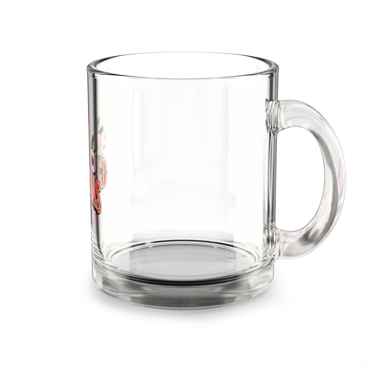 Christmas Glass Mug 10 oz Disco Christmas Glass Mug — 10oz Festive Holiday Drinkware