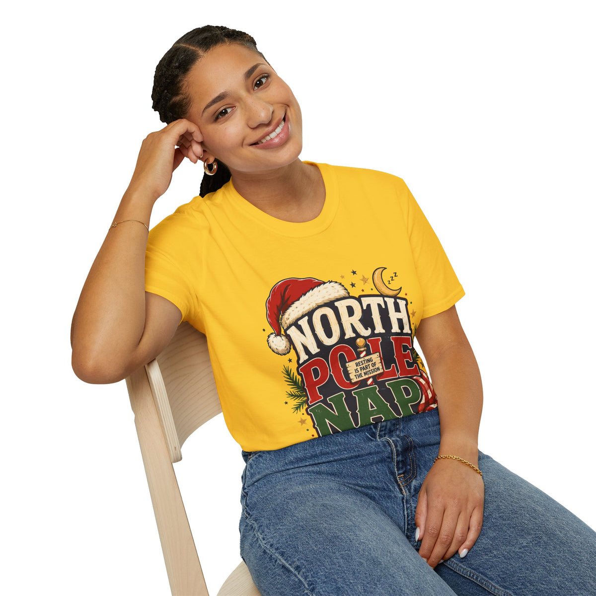 North Pole Nap Team T-Shirt — Funny Christmas Sleepy Holiday Tee