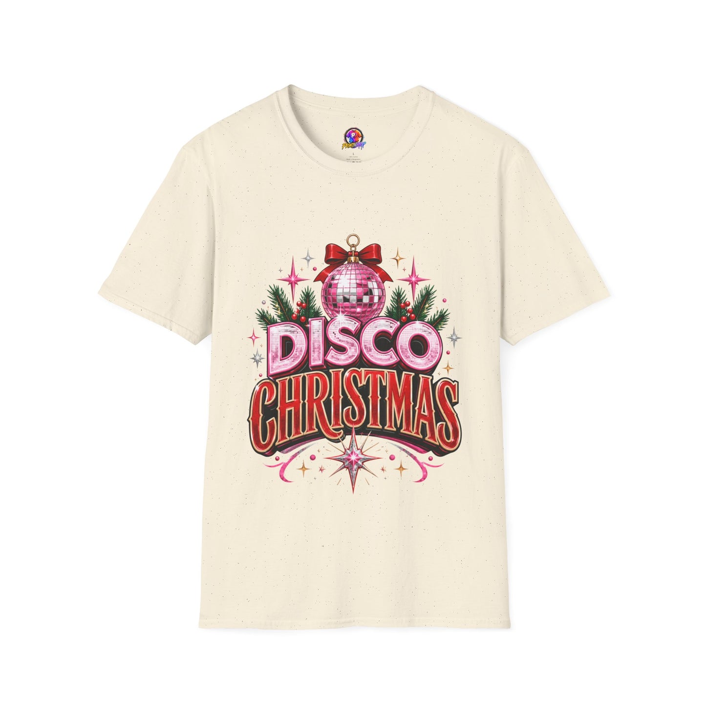Disco Christmas T-Shirt — Retro Glitter Ornament Holiday Tee