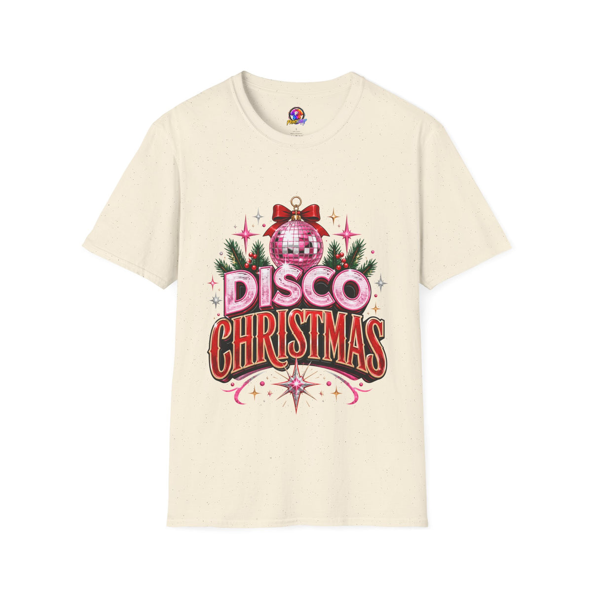 Disco Christmas T-Shirt — Retro Glitter Ornament Holiday Tee