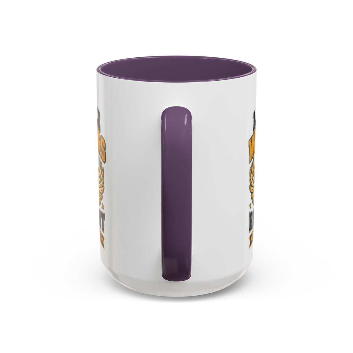 Little Warriors Big Fight Childhood Cancer Awareness Coffee Mug — Gold Ribbon Support Accent Mug
