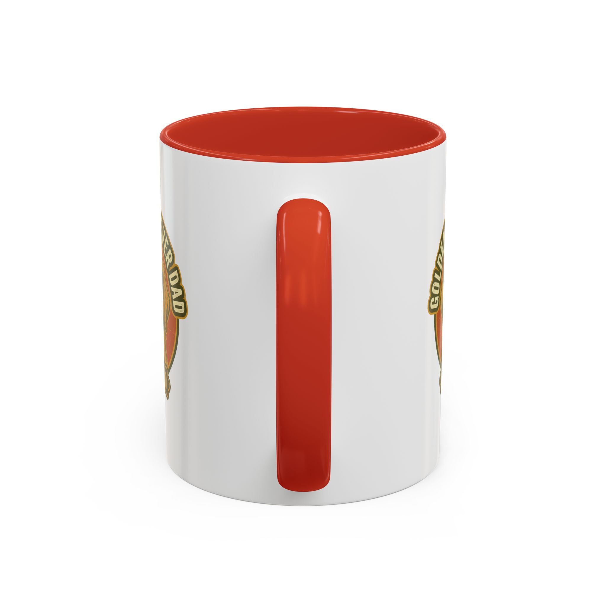 Funny Golden Retriever Dad Coffee Mug — "Certified" Dog Dad Accent Mug