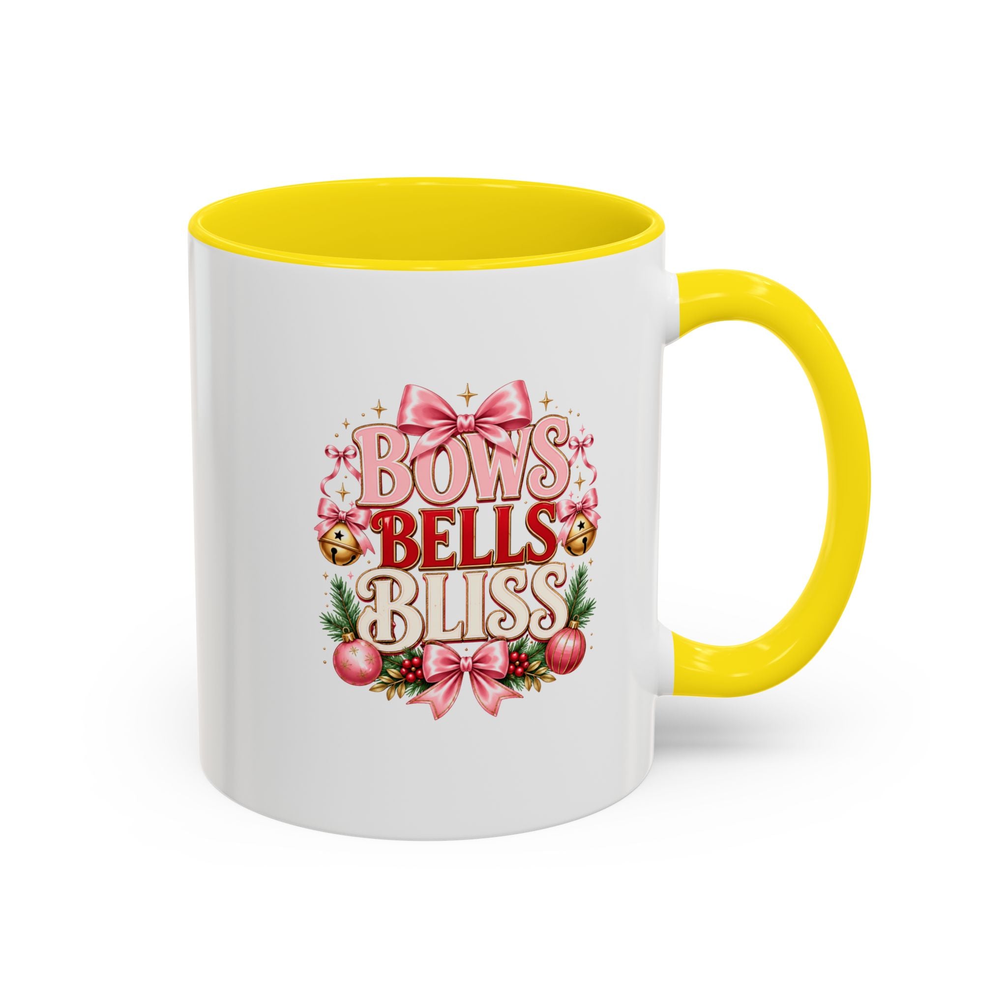 Bows Bells Bliss Christmas Accent Coffee Mug