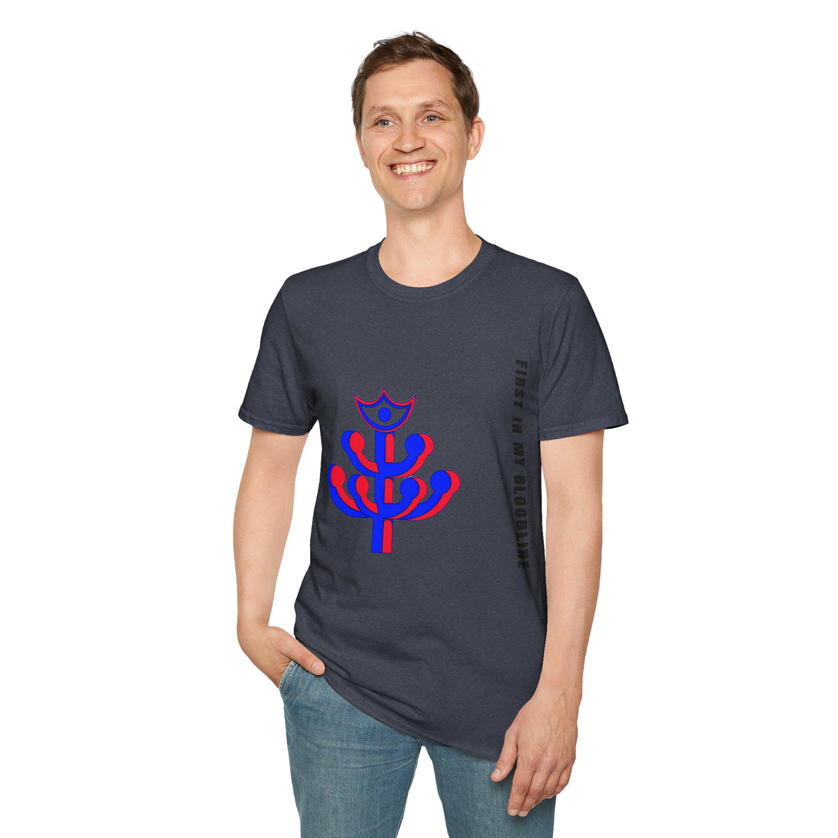 Abstract Floral Tee — Modern Red & Blue Graphic T-Shirt - Trending Now - September 2026