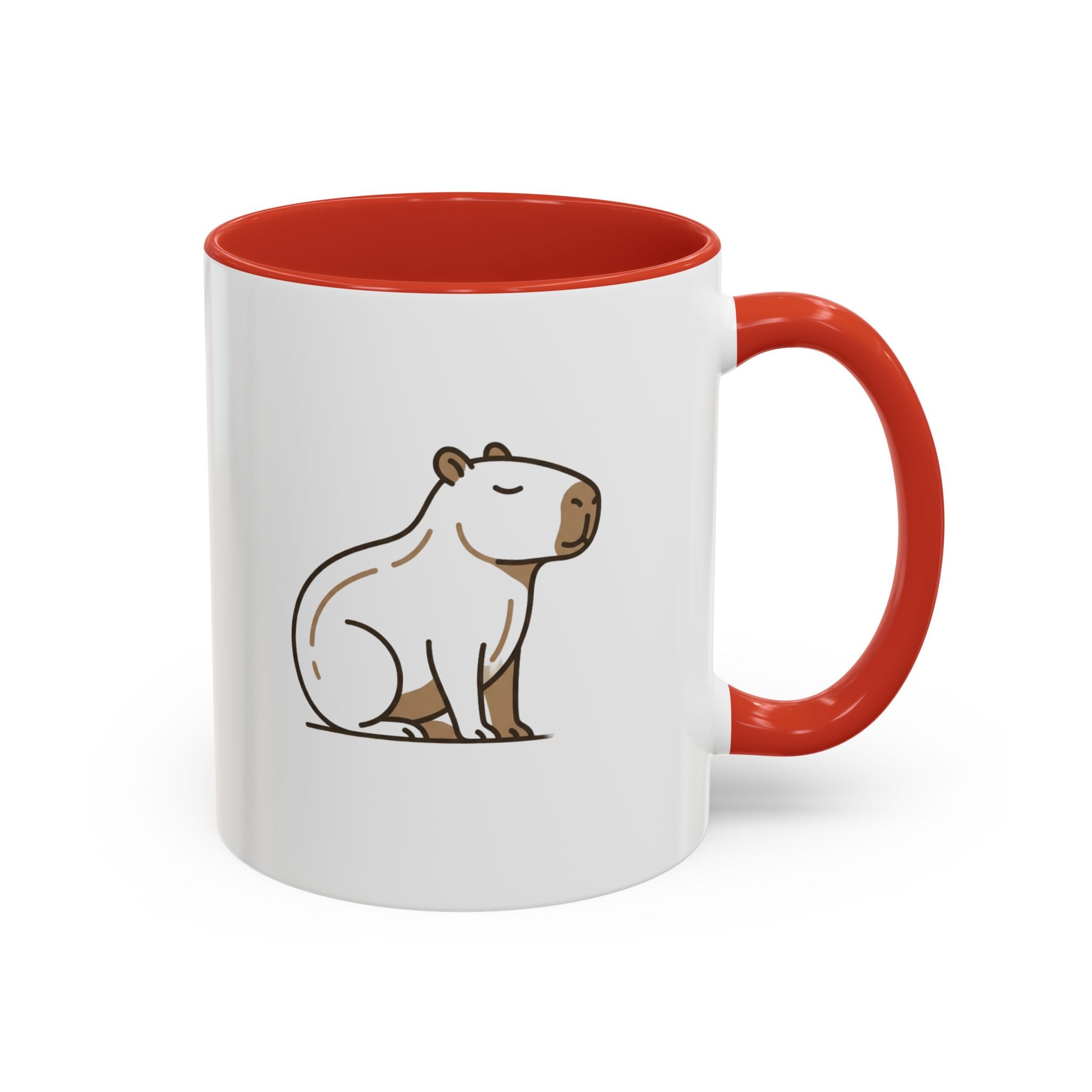 Funny Capybara Coffee Mug — Cute Relaxed Capybara Accent Mug