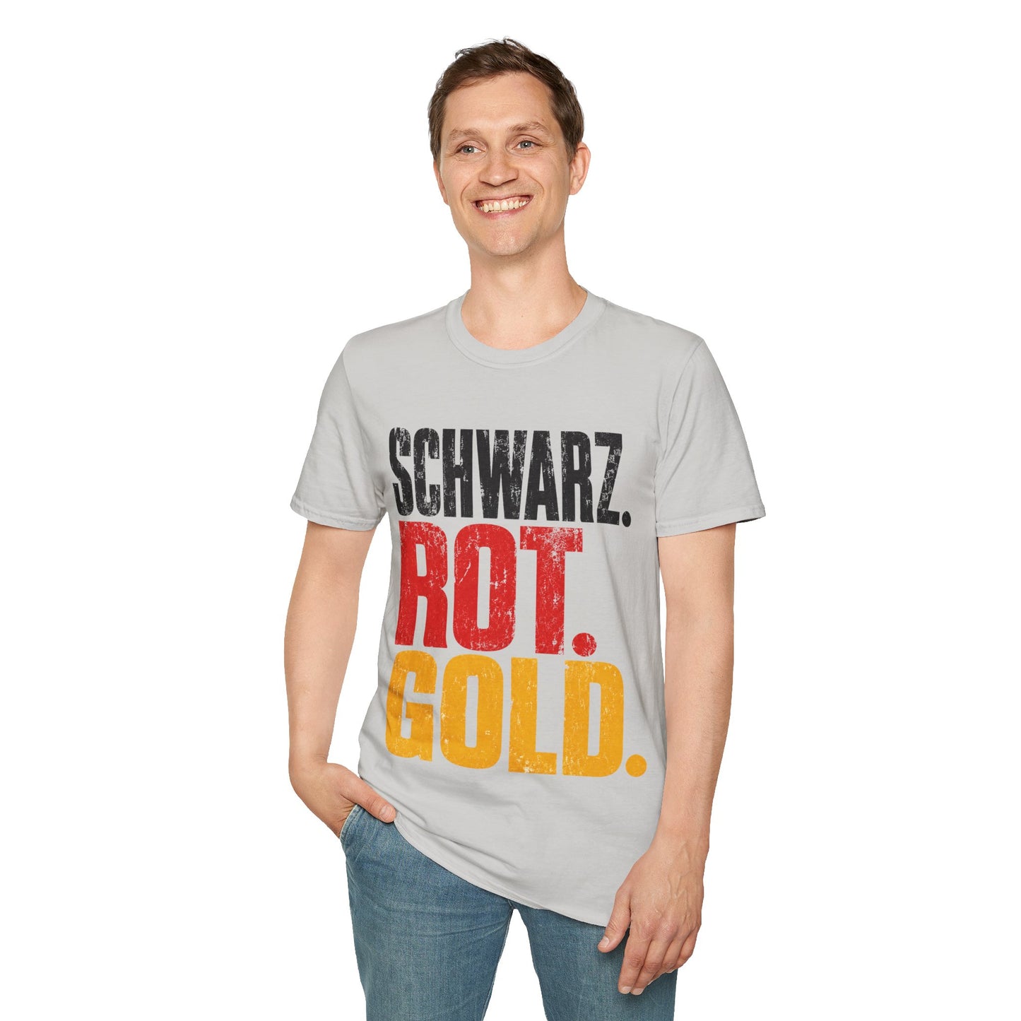 Germany Schwarz Rot Gold T-Shirt — German Flag Pride Graphic Tee