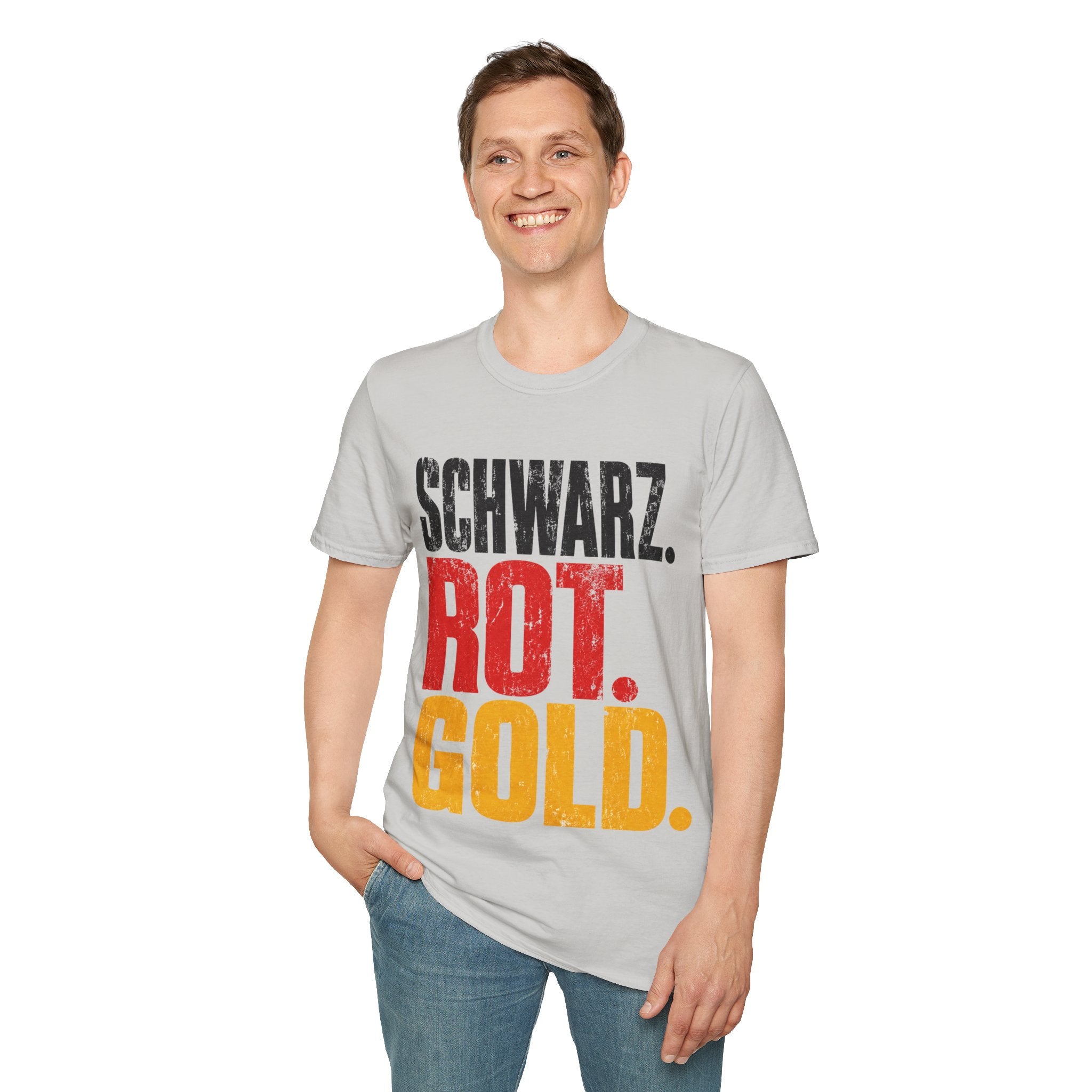 Germany Schwarz Rot Gold T-Shirt — German Flag Pride Graphic Tee