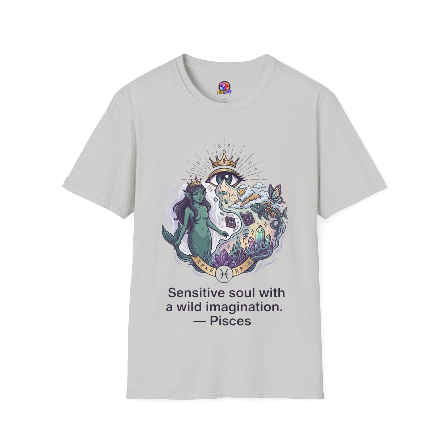 Mystical Mermaid Eye T-Shirt — 'Sensitive soul with a wild imagination' Graphic Tee