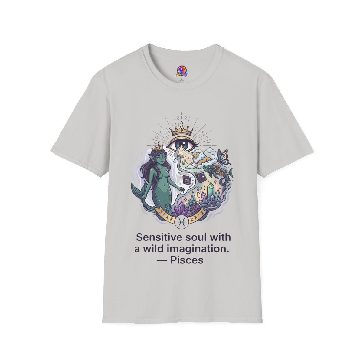 Mystical Mermaid Eye T-Shirt — 'Sensitive soul with a wild imagination' Graphic Tee