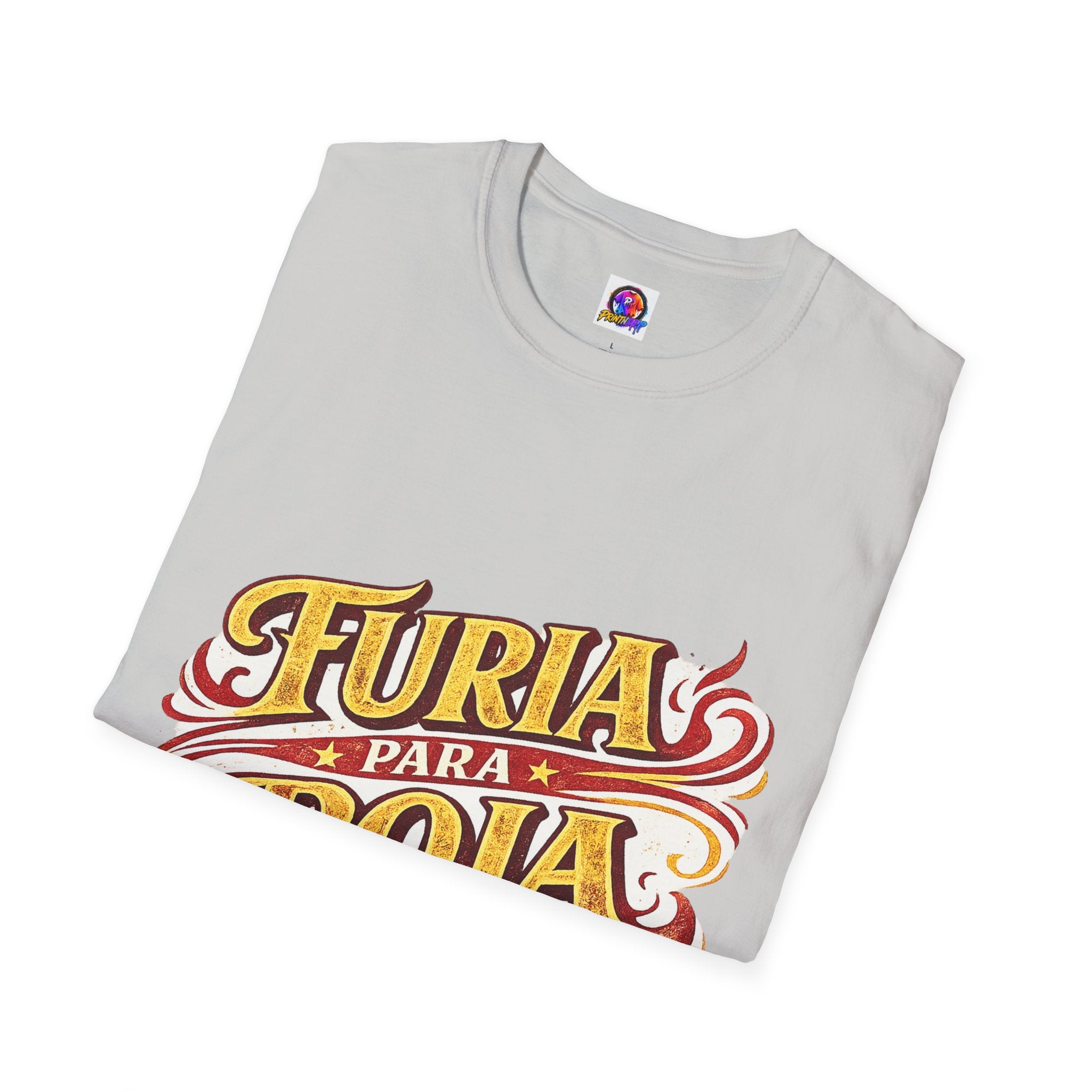 Spain Furia Para Roja T-Shirt — Vintage Flame Spanish Pride Soccer Tee