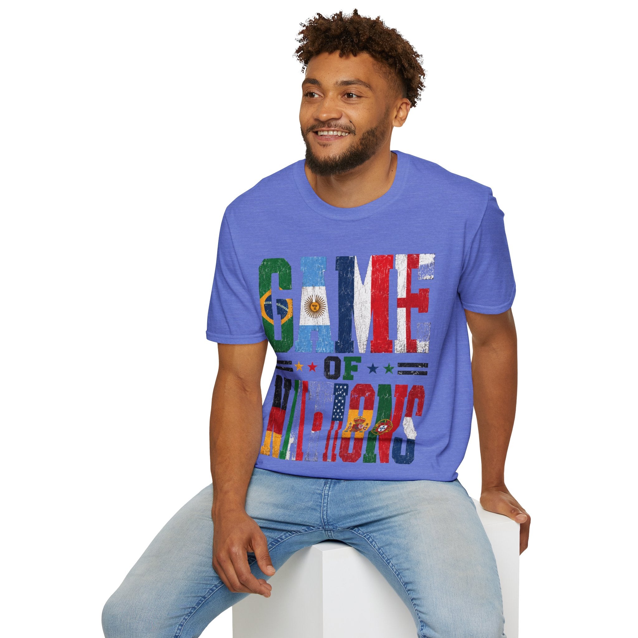 FIFA World Cup 2026 T-Shirt — 'Game of Nations' Vintage Flag Soccer Graphic Tee