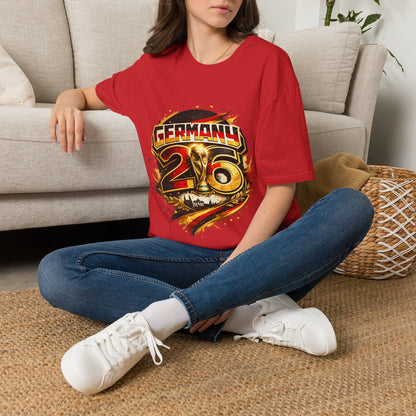 Germany 26 Skull Graphic T‑Shirt — Retro Soccer Fan Tee
