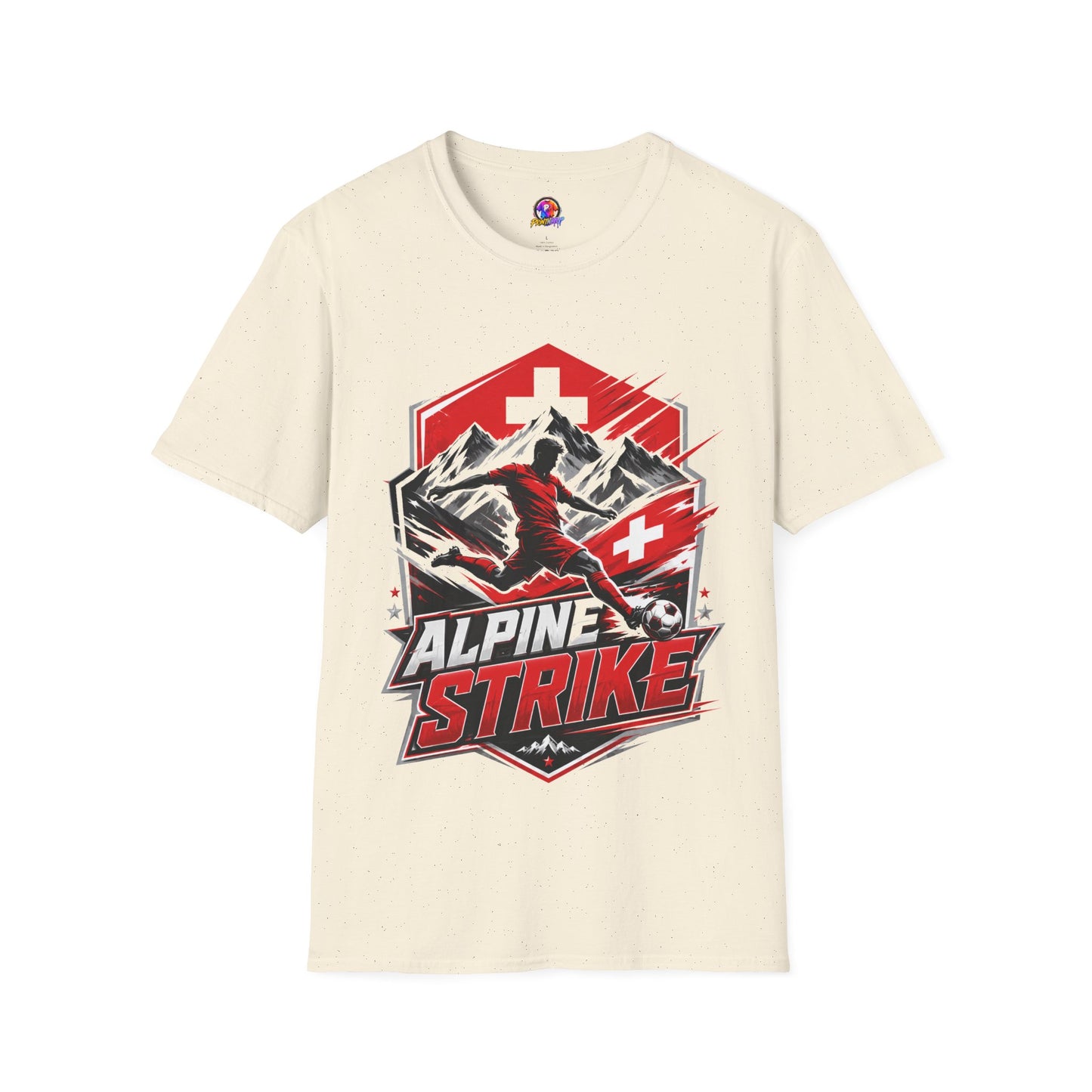 Switzerland Alpine Strike T‑Shirt – Swiss Mountain Ski & Snowboard Graphic