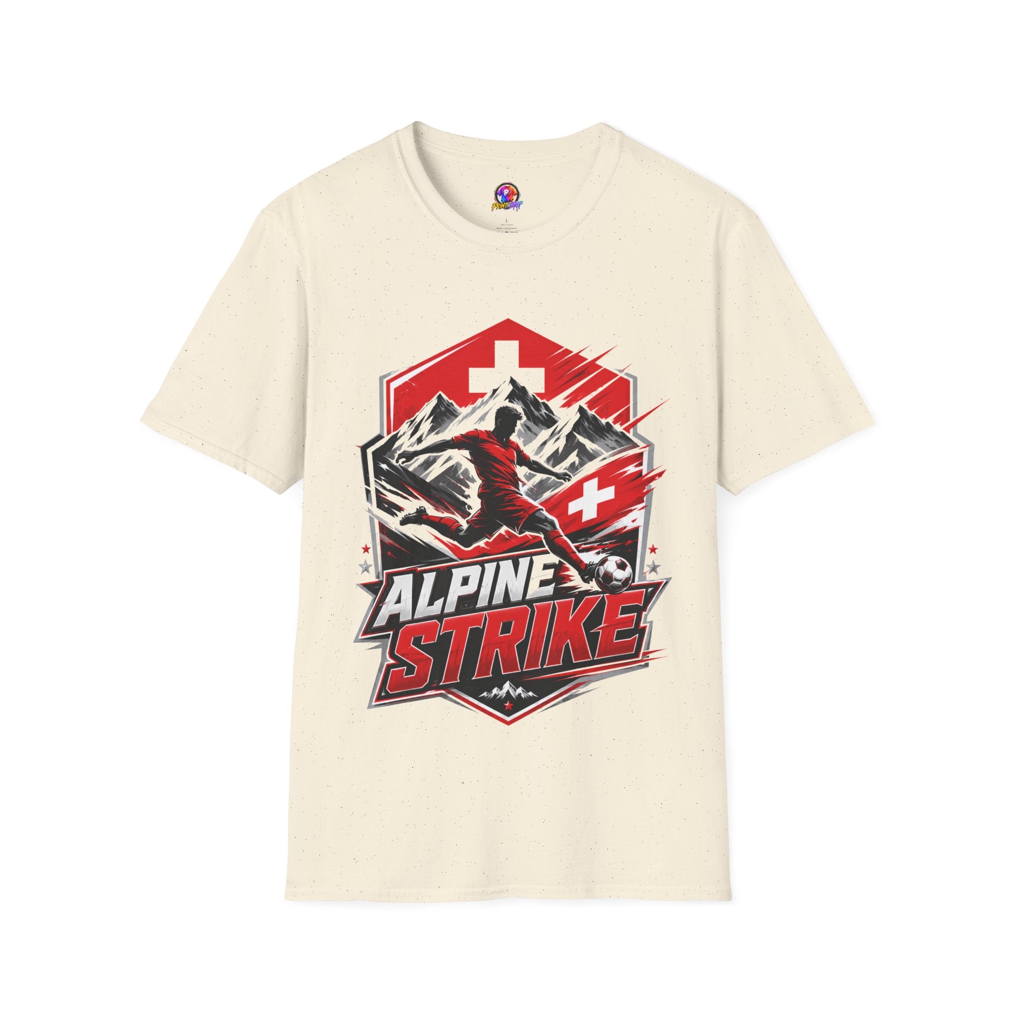 Switzerland Alpine Strike T‑Shirt – Swiss Mountain Ski & Snowboard Graphic