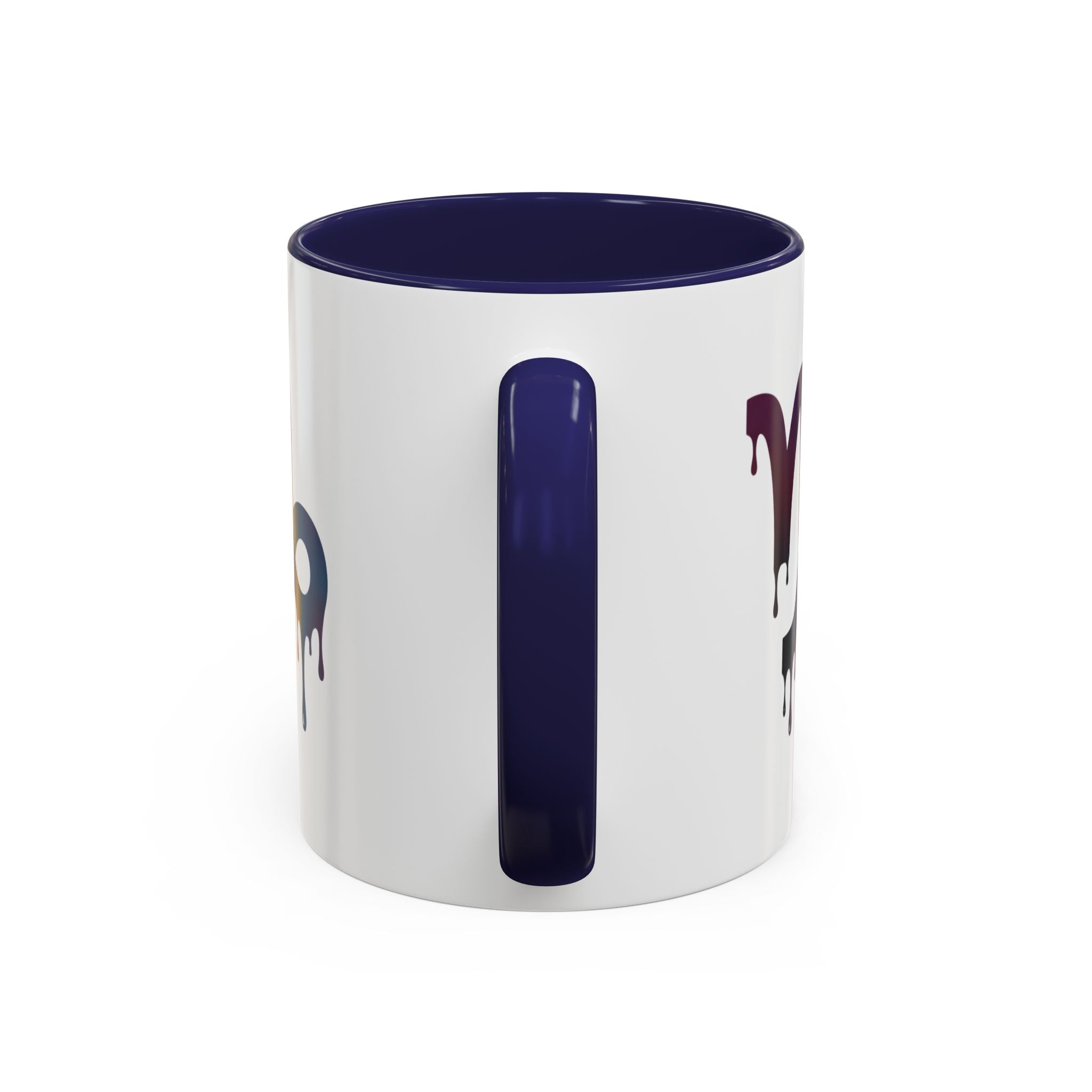 Capricorn Drip Accent Coffee Mug — Zodiac Symbol Gradient